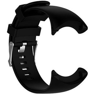 INF Armband compatibel met Suunto Core, siliconen, instelbaar op omtrek 150-250 mm, met installatiegereedschap, zwart