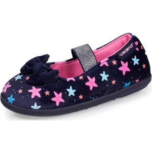 Isotoner Ballerina-pantoffels voor meisjes, antislip, Sterren, 26 EU