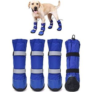 HiPaw Winter Waterbestendige Hond Laarzen Antislip Rubber Zool voor Sneeuw Regen