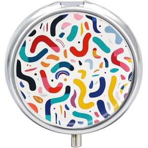 Curven en Vormen Pil Case Reizen Pil Container Mini Reizen Geneeskunde Tablet Vitamine Houder Organizer Geneeskunde Kabeljauw Leverolie Opslag