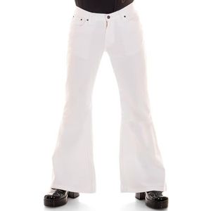 Comycom slagbroek stof Star Gabardine wit heupbroek