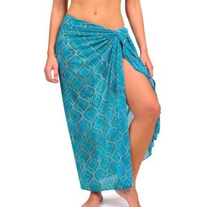 Kiniki Dames Tan Through Strand Sarong - Emerald