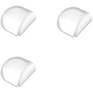 1/2/3/4/8Pcs Transparante Deurstopper Zelfklevende Deur Houder Catch Floor Gemonteerde Deurstop voor Bescherming van Muur en Meubels Deurstops Indoor (3 stuks)
