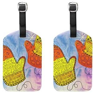 FANTAZIO Travel Tags voor Bagage Een paar van Mitten x2