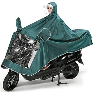 Waterdicht pak regenjas Poncho regenafdichting Verhoog regenjas rijden unisex poncho (kleur: GROEN, Maat: 4XL)