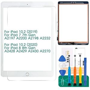 voor iPad 7 7e generatie touchscreen voor iPad 8 8e generatie scherm vervanging voor iPad 10.2 2019 Digitizer A2197 A2200 A2198 A2232 10.2 2020 A2428 A2429 A2270 A2430 (met Home-knop) (Wit)