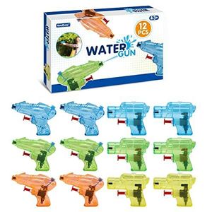 12 Packs Waterpistool Pistool Voor Kinderen Spuiten Speelgoed Party Bag Filler Party Favours Outdoor Strand Zwembad Game Zomer Feestbenodigdheden Voor Kinderen Jongen Meisje