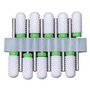 Nagelschuurkop, Set van 10 keramische nagelboortjes met 3/32'' schacht for elektrische nagelvijlen(10pc-e3b)