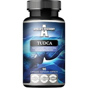 Tudca 100mg - 90 plantaardige capsules - een voedingssupplement met galzouten ter ondersteuning van de spijsvertering en de leverfunctie - 3 maanden - van Apollo's Hegemony