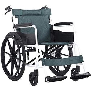 Rolstoel Thuis, Lichtgewicht Opvouwbare Zelfrijdende Multifunctioneel Met Luchtbanden Verstelbaar Voetpedaal Gehandicapten/Ouderen Duw Scooter, draagbaar