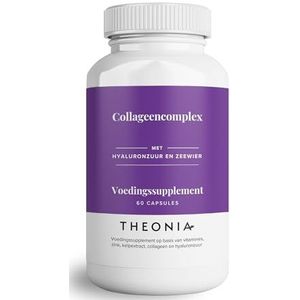 Theonia - Collageencomplex - 60 Capsules - Hyaluronzuur en Zeekelp - Vitamine E en C