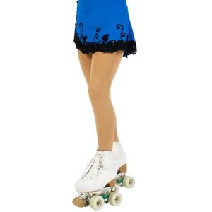 CALZITALY Schaatpanty voor meisjes, kunstschaatsen, ondoorzichtige meisjespanty, 80 DEN, scooter, Ice, gemaakt in Italië, huidskleur, 4-6 Jaar
