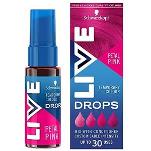 Schwarzkopf LIVE Color Drops Vegan Semi-permanente roze haarkleur 2 tot 12 wasbeurten, bloesemroze, 30 ml