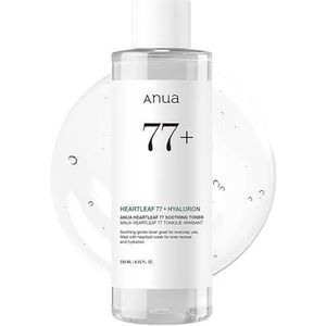 ZEESOON Tonic Anua Heartleaf 77%, verzachtende toner, pH 5,5, voor de behandeling van problematische huid, kalmerende, verfrissende, reinigende, tonic, 250 ml