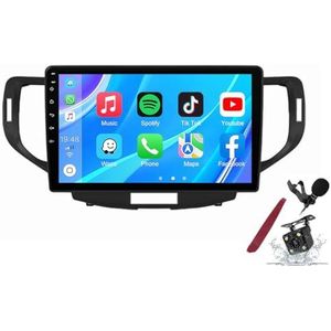 Android 14 Autoradio Sat Navi voor H-onda Accord (2008-2013) 9 Inch Touchscreen Multimedia Speler met Draadloze Carplay GPS Navigatie FM RDS Bluetooth 5G-WiFi SWC DSP,M120s