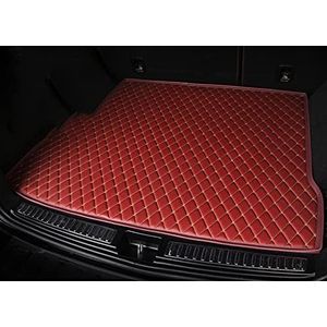 Kofferbakbeschermer Pad Kofferbak Mat Voor Bmw F01 7 Serie E65 E66 E68 F02 G11 G12 Auto Pu Lederen Interieur Accessoires (Color : Rood)