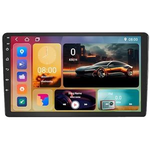 Android 15 GPS Navigation Stereo voor Mitsubishi Outlander 2004-2008 9 Inch 2 Din Car Stereo Radio met CarPlay AHD Omgekeerd beeld Bedieningselementen op het stuur(H6 6G+128G)