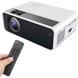 Mini draagbare projector 4K Bluetooth LCD-videoprojector 720P Fysieke resolutie WiFi Home Theater Beamer voor Android Ondersteuning 1080P HDMI/USB/HD/SD/AV/VGA, Home Media Player (EU)