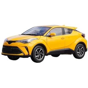 Zinklegering Auto model Schaal 1:18 Geel Voor Toyota C-HR CHR Legering Spuitgiet Auto Model Collectie Speelgoed Ornamenten