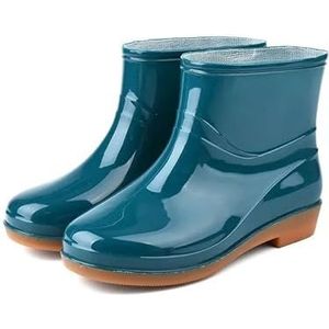 Waterdichte regenlaarzen for dames, halfhoge antislip regenlaarzen for dames, werklaarzen for buiten, tuinschoenen for nat weer, for tuinieren en buitenactiviteiten, duurzame en slipvaste zool, gemakk