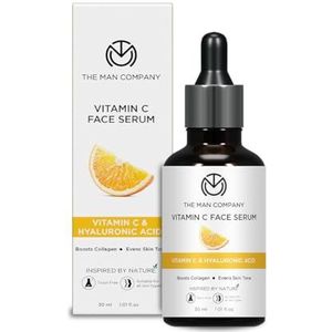 THE MAN COMPANY Vitamin C serum for face with Hyaluronic Acid 40% Vitamin C (1.1 oz) Anti aging serum, Antioxidant serum for face Sulfate and Paraben free