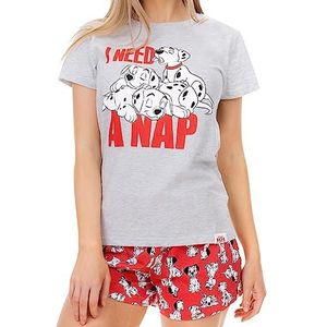 Disney 101 Dalmatians Pyjamas | Korte Katoenen Pyjama Voor Vrouwen Grijs Small
