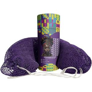 AFRIKI Afrikaanse netspons, authentieke Afrikaanse exfoliërende spons, zwart eigendom, rugscrubber, 114 cm lang voor normale tot gevoelige huid, voor dagelijks gebruik, originele collectie