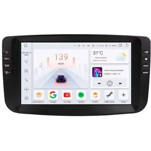Android 14 Autoradio 9 inch touchscreen voor Fiat Linea Punto EVO 2012-2015 Autoradio Navigatie met Carplay met GPS navigatie Bluetooth FM USB Steering Wheel Control(X9 8G+256G)