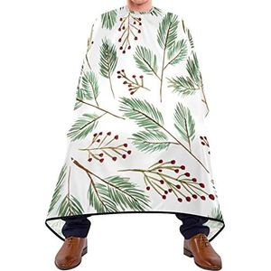 Kapper Cape 140x168cm, groene takken professionele salon cape unisex kappersschort duurzame kappersjurk, voor vrouwen, mannen, kappers