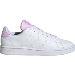adidas Dames Advantage Sneaker, Wit/Wit/Bliss Lilac, 6.5 UK, Wit Wit Bliss Lila, 40 EU