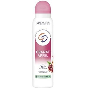 CD BIO Deo-spray 'Granaatappel' 150 ml, deodorant zonder aluminiumzouten, langdurige bescherming voor 24 uur, veganistisch huidverzorgingsproduct, geschikt voor de gevoelige huid