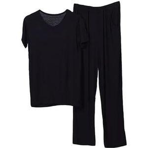 Premium pyjama's for heren, groot en lang, Home Essentials, zachte stretch loungeset, ademend, elastische taille, nachtkleding, ontspannende thuiskantoorkleding, comfortabele outfit for de hele dag(Bl