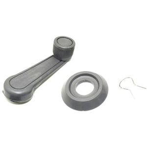 Power Window Regulator Auto raamheffer handbediende hendel auto raam verbindingshendel hand universele hendel 2 kleuren opwinder deurkruk(Gray)
