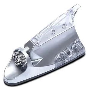 Audio- & videoantennes voor auto Auto Wind Shark Fin Antenne Flash Upgrade Autoradio Signaalversterking Dakantenne Accessoires Autoradio Antenne(Silver Shell)