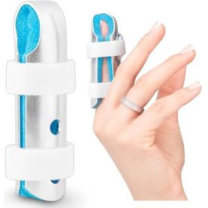 HALUTO Vingerspalk, aluminium vingerhuls, vingerbescherming bij letsel, middelvinger, tongvinger, kleine vinger, rail, vingerorthese, vingersplint tegen snelle vingers