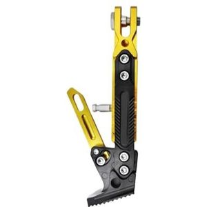 CNC motorfiets zijsteun zijstatief aluminium antislip steunstatief verstelbare parkeerstandaard universeel(Gold)