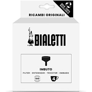 Bialetti Reserveonderdelen, inclusief 1 trechterfilter, compatibel met Moka Induction Bialetti 4 kopjes