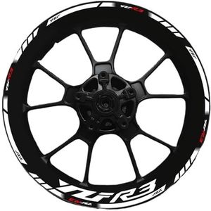 Yzf R3 Motorfiets Voertuig 17 Inch Wielnaaf Decal Decoratieve Velg Hoge Reflecterende Sticker(0019)