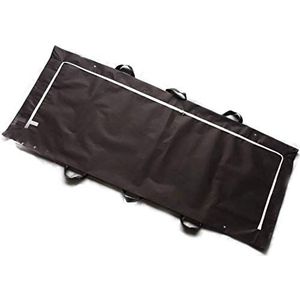 Body Bag Stretcher Combo met zijgrepen - Outdoor Camping Wandelen Slaapzak Polyethyleen Cadaver ramp 210 X 80 cm (Zwart, 85 x 32 inch)