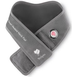 Vulpés NeckPad Pro – Draadloos Verhit Nek Kussen | Voor Nekcomfort & Ontspanning | Infraroodwarmte | Smartphone Bediening | Huidvriendelijk Materiaal (Vrij van Chroom, Lood & Cadmium)