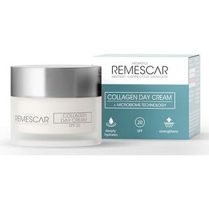 Remescar Collageen Dagcrème SPF 20 50ml - Anti-aging gezichtscrème - Verhoogt de natuurlijke collageenproductie - Hydraterende collageen gezichtscrème