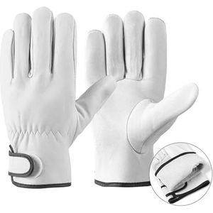Werkhandschoenen voor lassen Schapenvacht leren lashandschoenen veelkleurig(White Without Linin)