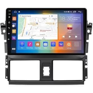 Android autoradio voor Toyota Vios Yaris 2013-2016, 9 inch touchscreen autoradio Autoaccessoires met GPS Bluetooth FM RDS HiFi WiFi(F1 1+32G)
