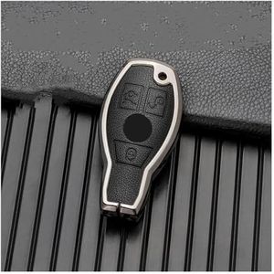 Sleutelbehuizing Voor C Klasse W205 E Klasse W212 ABS GLC GLA GLK Auto-accessoires Legering + Leer Auto Afstandsbediening Sleutel Shell Key Case Cover Autosleutelhoesje(7)