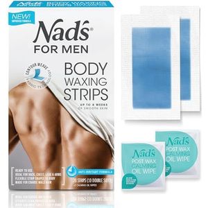 Nad's For Men Body Wax Strips 20's