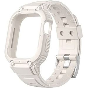 Case Strap voor Apple Watch Ultra 49mm 45mm 44mm 41mm Siliconen Band voor Iwatch Serie 8 7 6 Ultra Beschermhoes Sport Armband