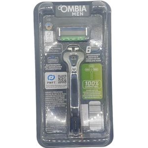 avasee Ombia Men scheerapparaat Delta 6 trimmer 6 mesjes systeem 1 handvat + 1 mesjes