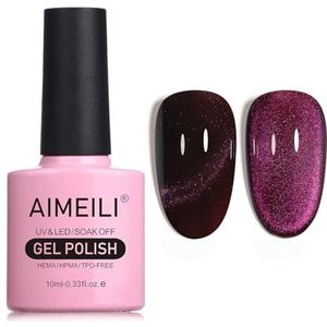 AIMEILI Hema Free Cat Eye Gel Nagellak UV LED Gellack Soak Off Vegan Cruelty-Free Gel Polish 10ml (745)