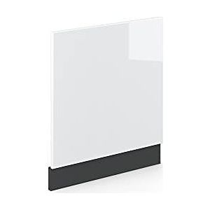 Vicco Frontpaneel Fame-Line, wit hoogglans/antraciet, 60 cm, AP marmer