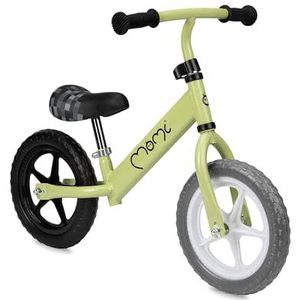 MoMi Fleet Loopfiets - Lichtgewicht Balance Bike - geschikt vanaf 3 jaar - Groen